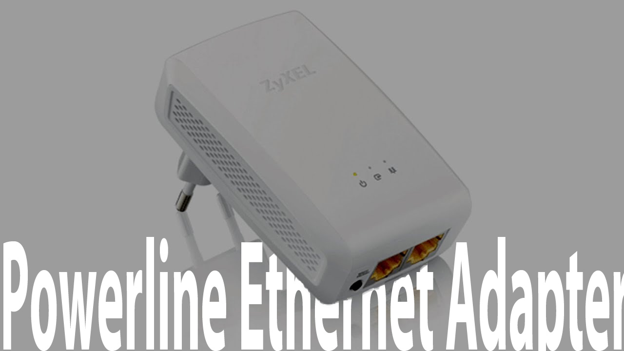 Home Computer Network With Powerline Ethernet Adapter